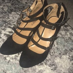 Strapped Heels from Shoe Department